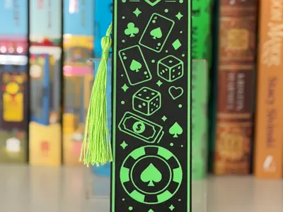 Game On Inspired Bookmark