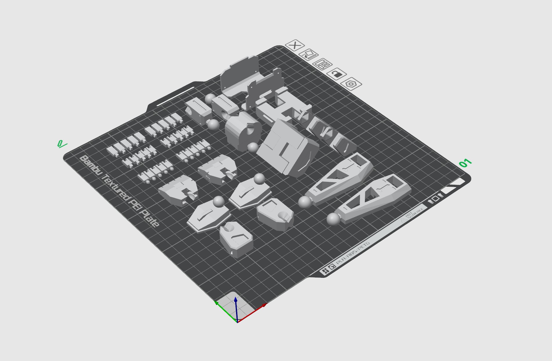 Miniatura 1 do modelo 3D 「大手子」工程机器人｜灵巧巨掌 × 玄兔制造