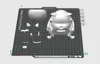 12cm tall figurine - pure white separate parts - single plate print