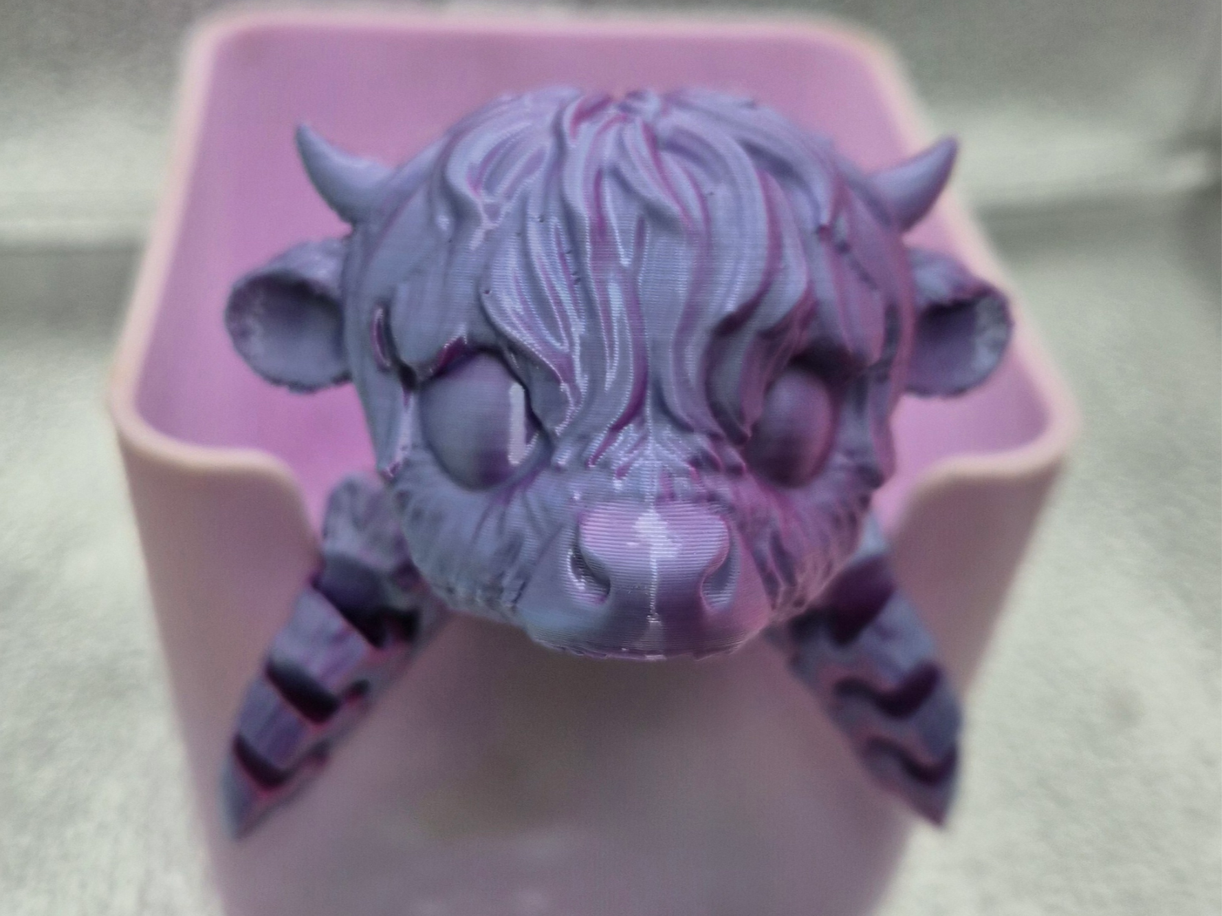 Lilu the flex highlandcow articulated printinplace