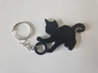 Porte-clés chat articulé (impression sans assemblage) — photo 3