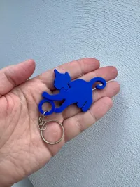 Porte-clés chat articulé (impression sans assemblage) — photo 4