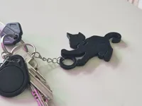 Porte-clés chat articulé (impression sans assemblage) — photo 1