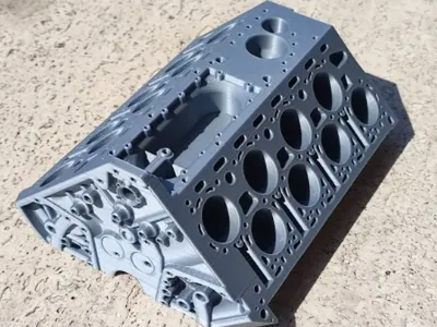 Bugatti W16 Engine Block