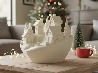 Christmas Village Ornament - Winter Decor