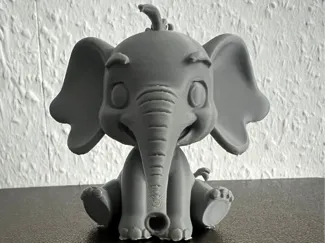 Süßer Baby Elefant einfarbig "Graumon" PrintMon #1