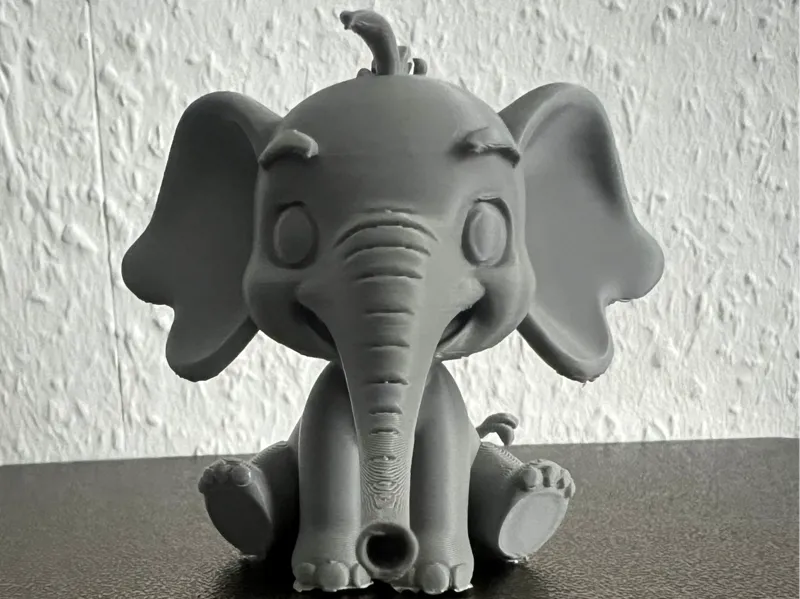 Süßer Baby Elefant einfarbig "Graumon" PrintMon #1