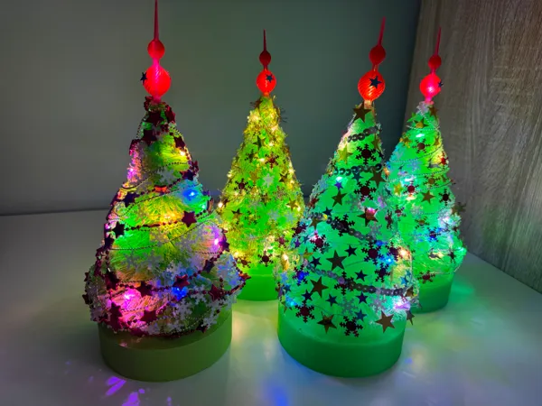 Sapin de Noël lumineux à piles