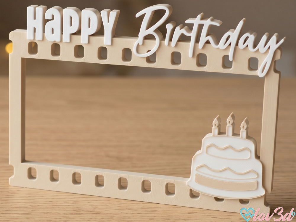 Happy Birthday Photo Booth Prop Frame