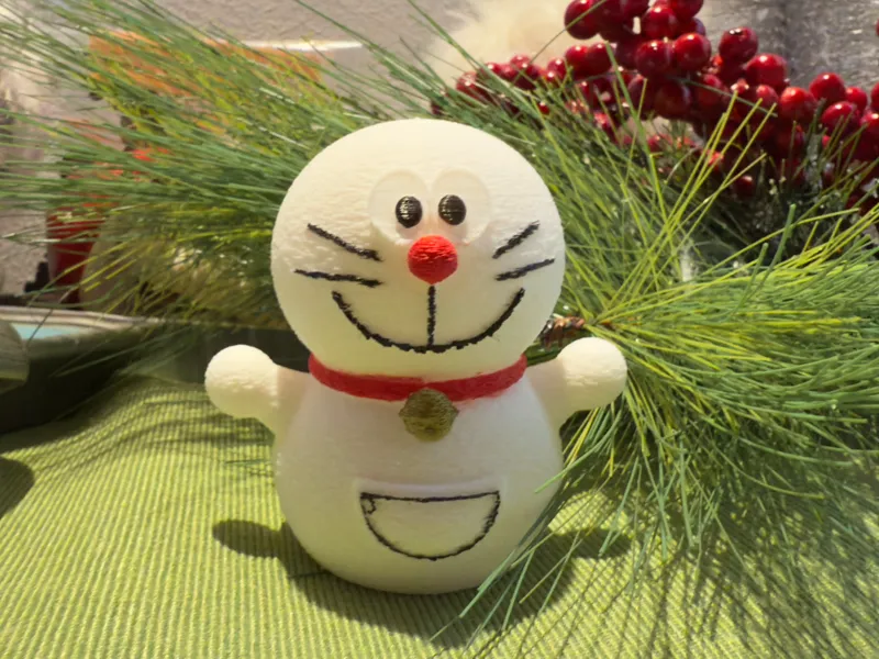 Christmas Doraemon Snowman