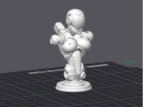 busty robot bust