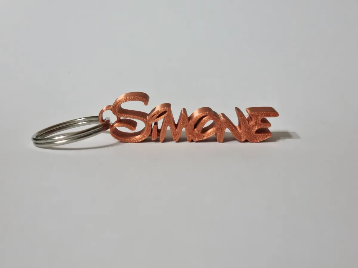 SIMONE Keychain by 3DLABVALENTINO MakerWorld: Download Free 3D Models - 3D model önizlemesi
