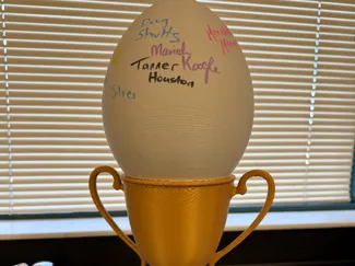 Egg Drop Trophy