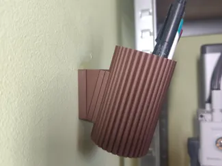 Angled pencile holder