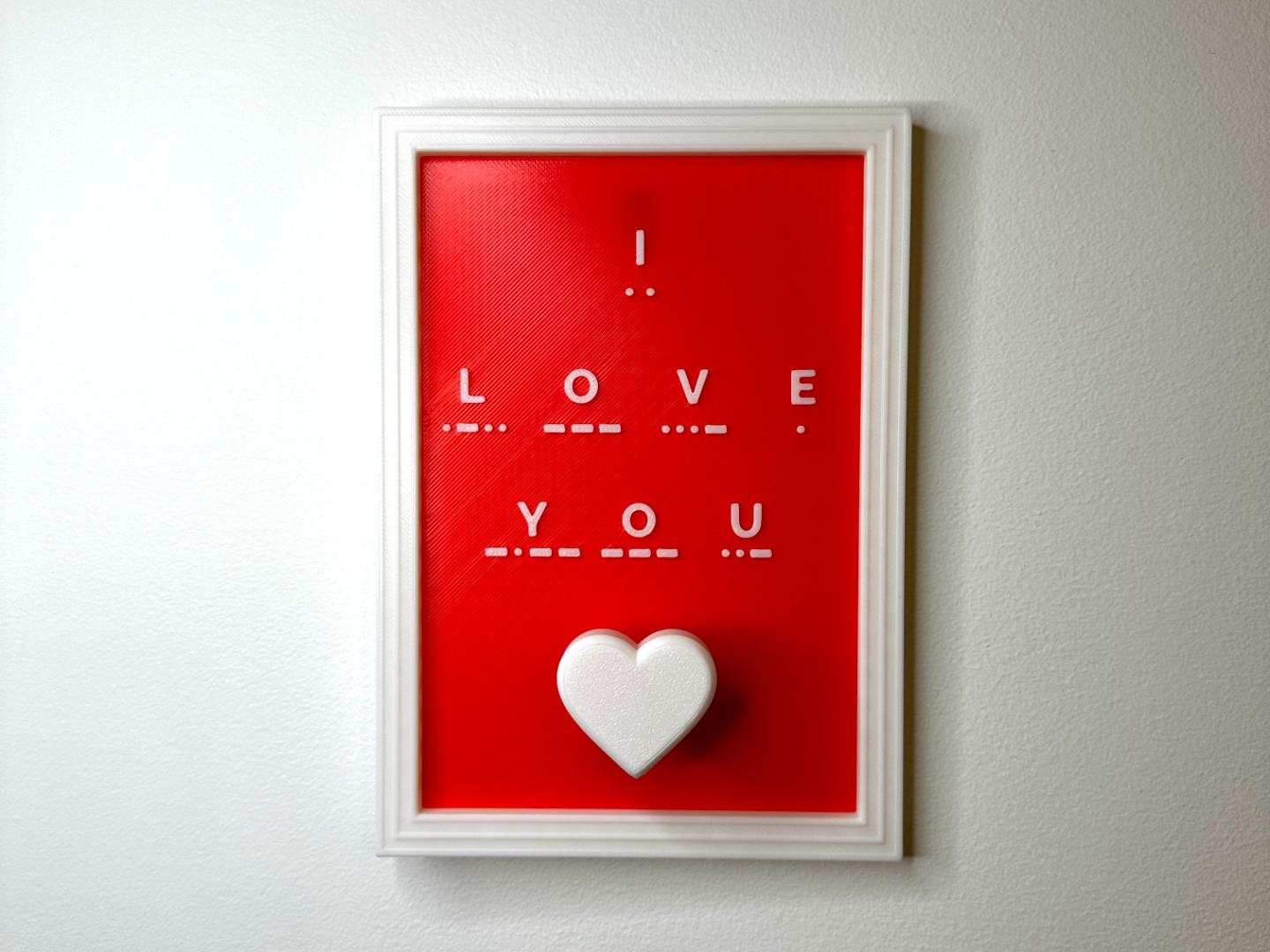I love you - morse code fidget clicker
