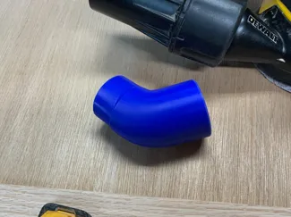 Angled dust adapter