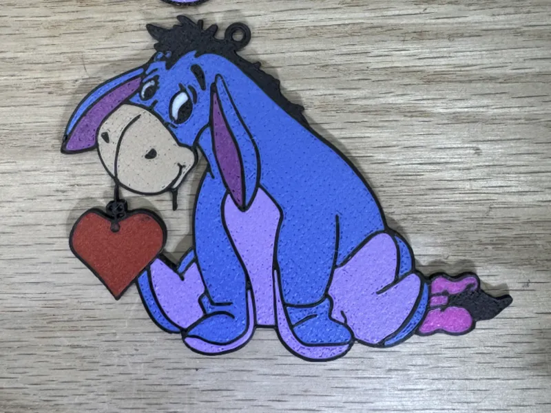 Eeyore holding Heart