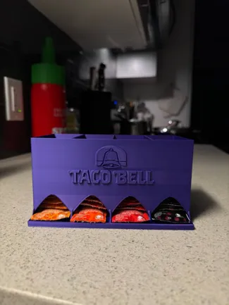 Taco Bell Hot Sauce Organizer