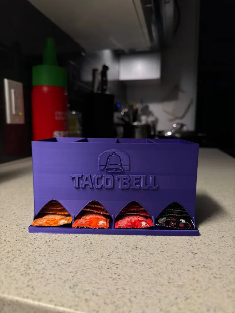 Taco Bell Hot Sauce Organizer