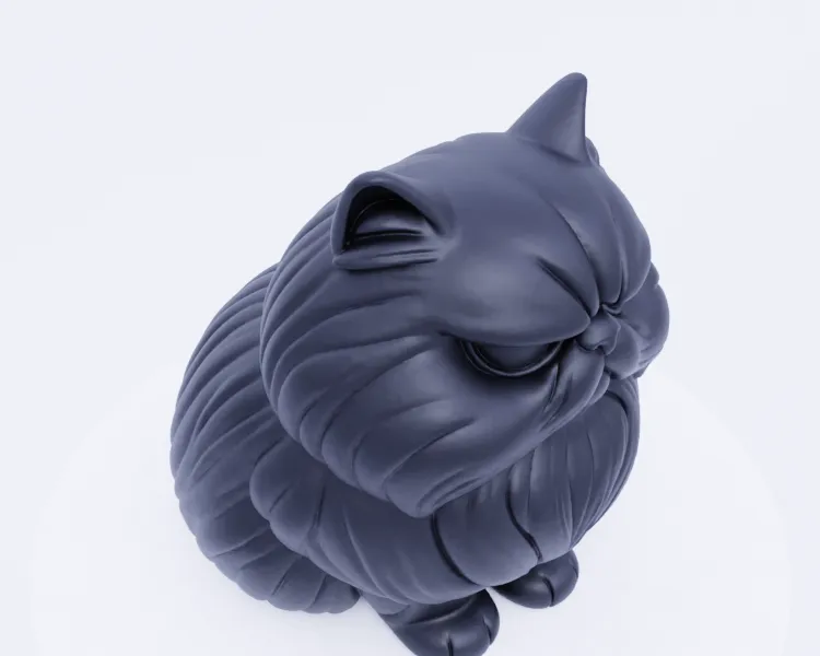 Cute Grumpy Cat.001 Cute Grumpy Cat - Free 3D Print Model - MakerWorld