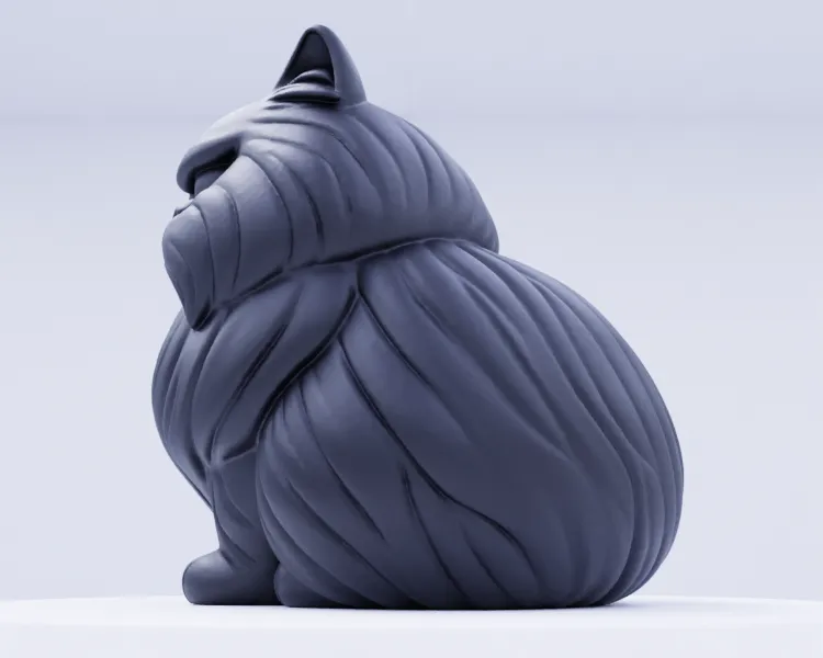 Cute Grumpy Cat.001 Cute Grumpy Cat - Free 3D Print Model - MakerWorld