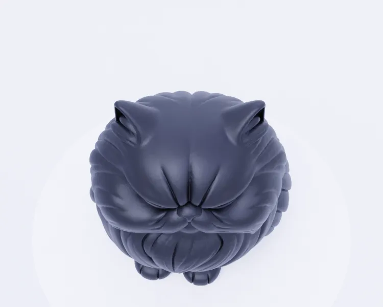 Cute Grumpy Cat.001 Cute Grumpy Cat - Free 3D Print Model - MakerWorld