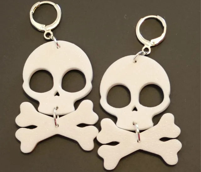 Skull and bones earrings