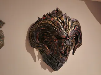 Balrog skull wall mount