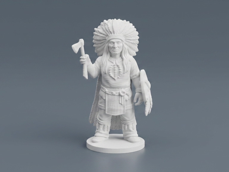 Native American Warrior – Detailed Figurine