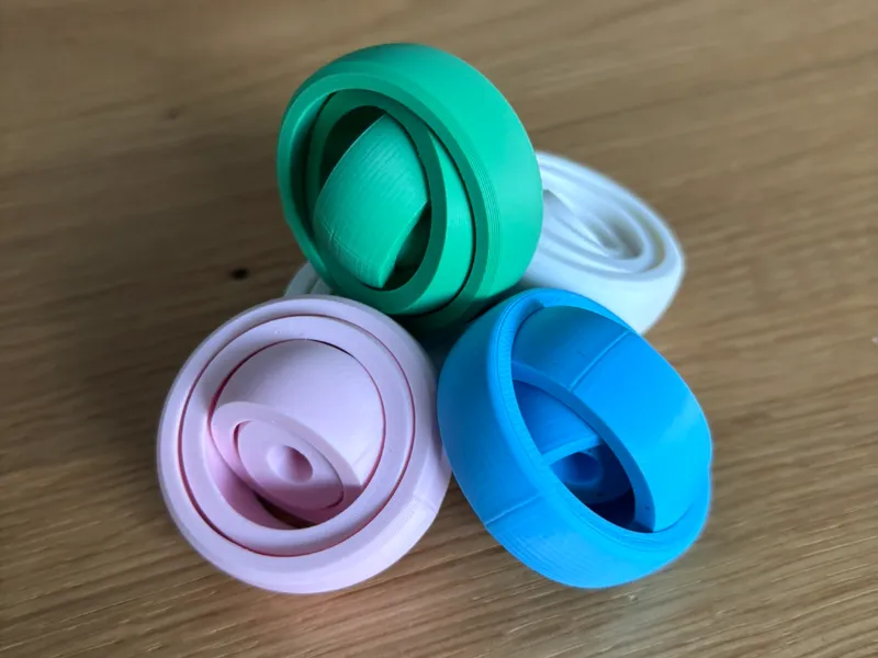 Gyroscopic Fidget Ring – Smooth Spin Design