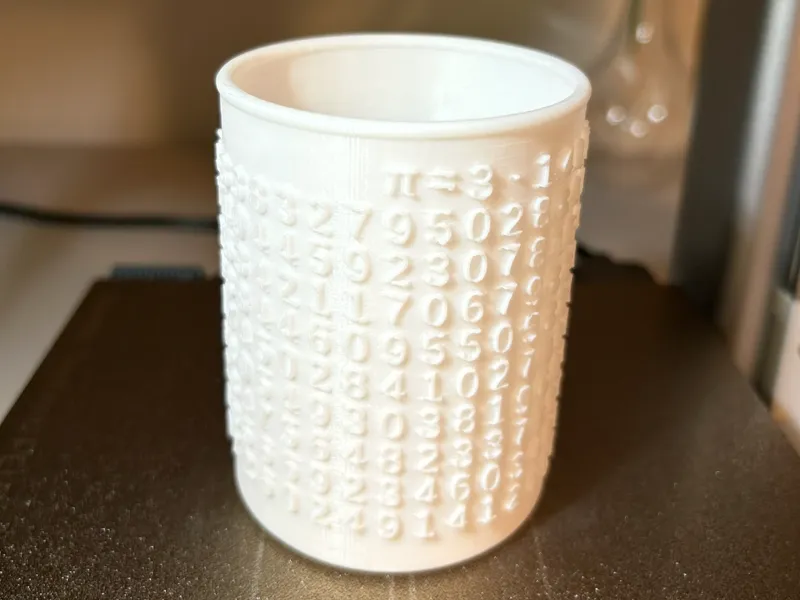 Pi Pencil Holder