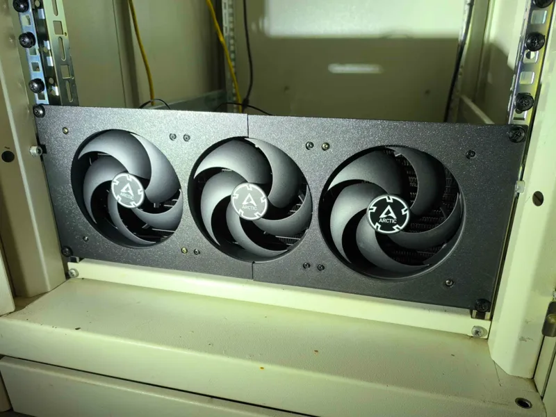 19 inch rack 420mm radiator mount