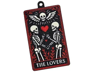 The Lovers Tarot Keychain