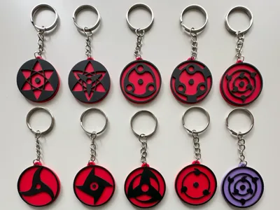Sharingan Keychains – AMS + Non-AMS Versions