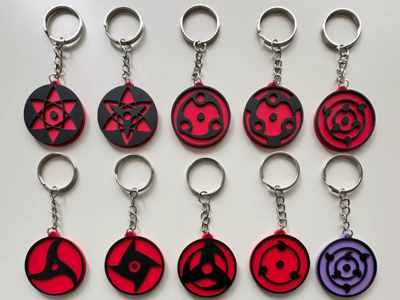 Sharingan Keychains – AMS + Non-AMS Versions