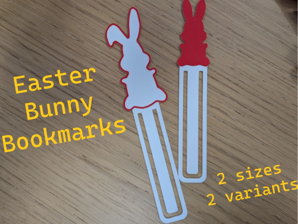 Easter bunny bookmark
