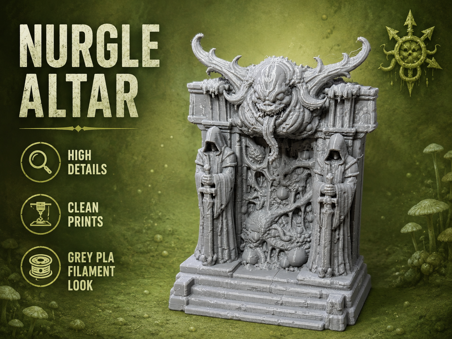 Nurgle Corrupted Altar – Plague Shrine Terrain - 1