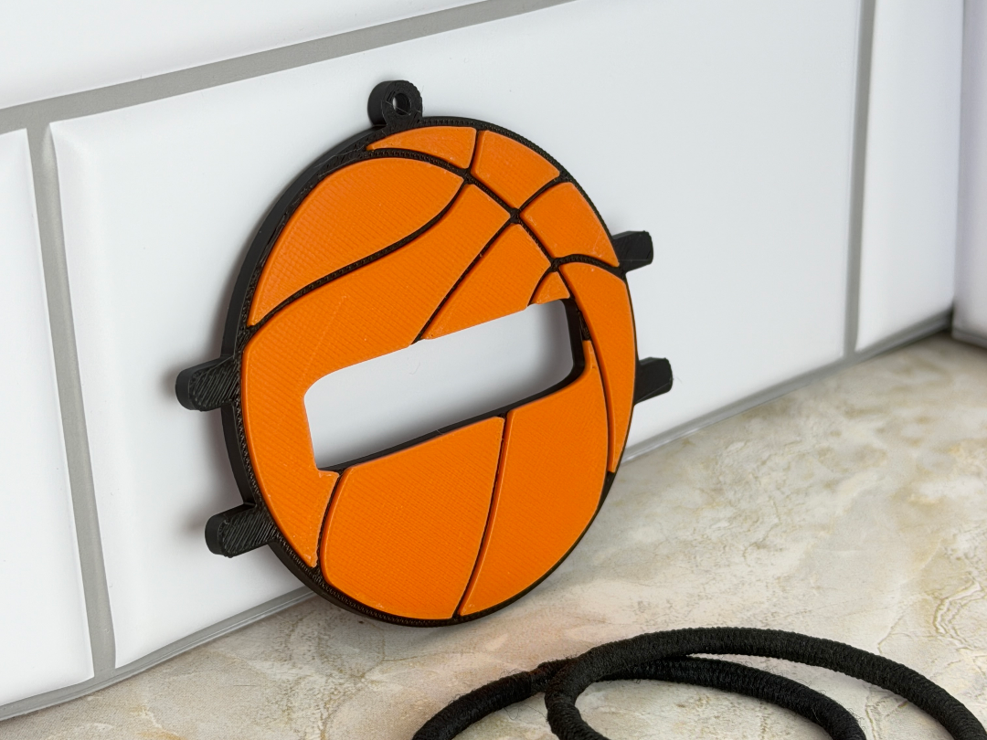 Basketball hair band keychain - 1