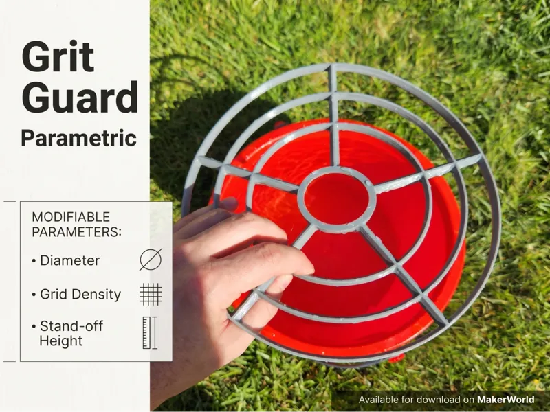 Parametric Bucket Grit Guard for car detailing