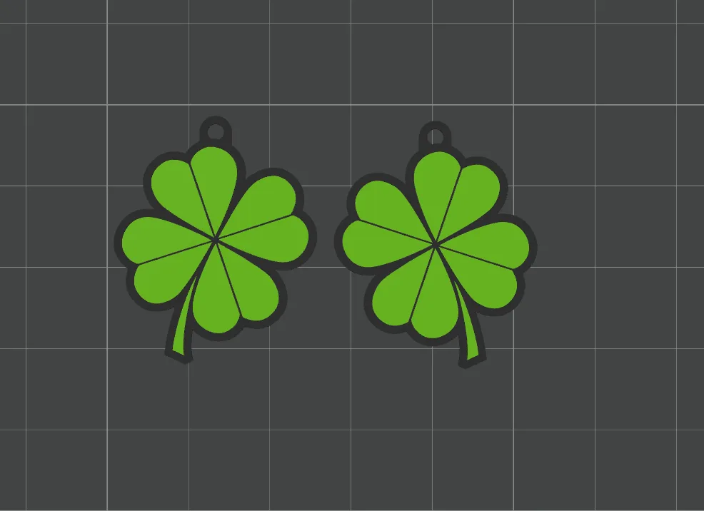 Shamrock (Clover) Earrings view 2