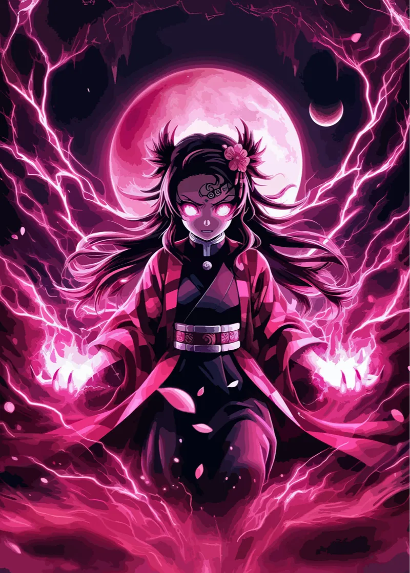 Demon Slayer Nezuko CMYK Lithophane