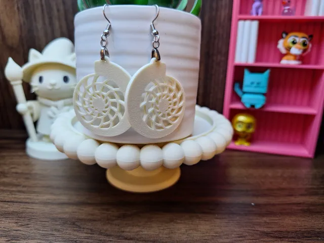 Floral Shell Earrings