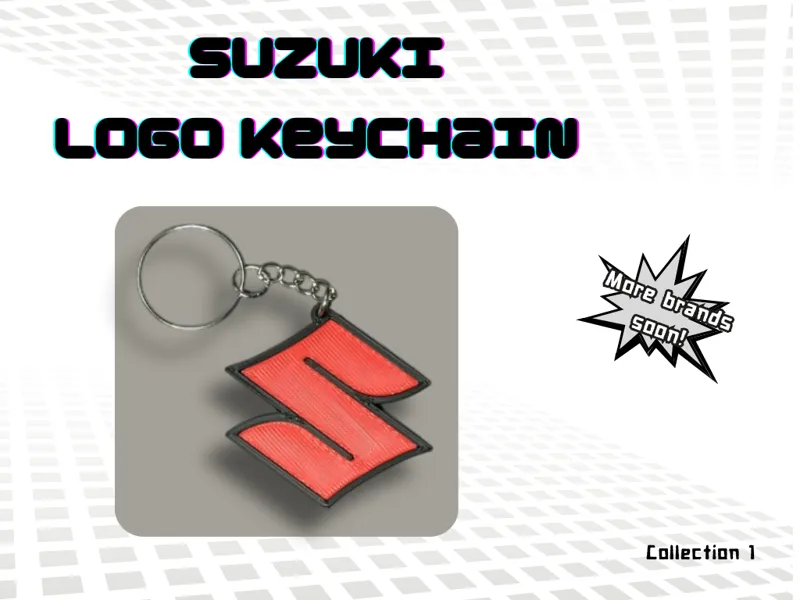 Suzuki logo keychain