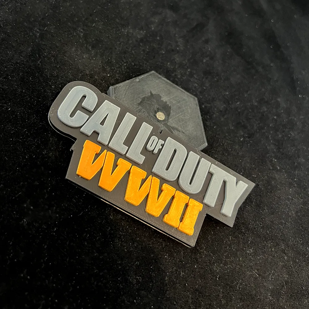 Gaming Logos - Call of Duty WWII - Free 3D Print Model - MakerWorld