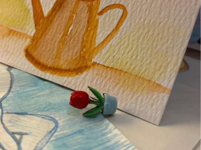 Orecchino tulipano