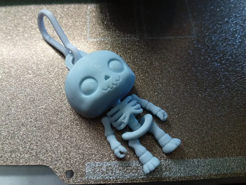 Skelly Cute Happy Keychain