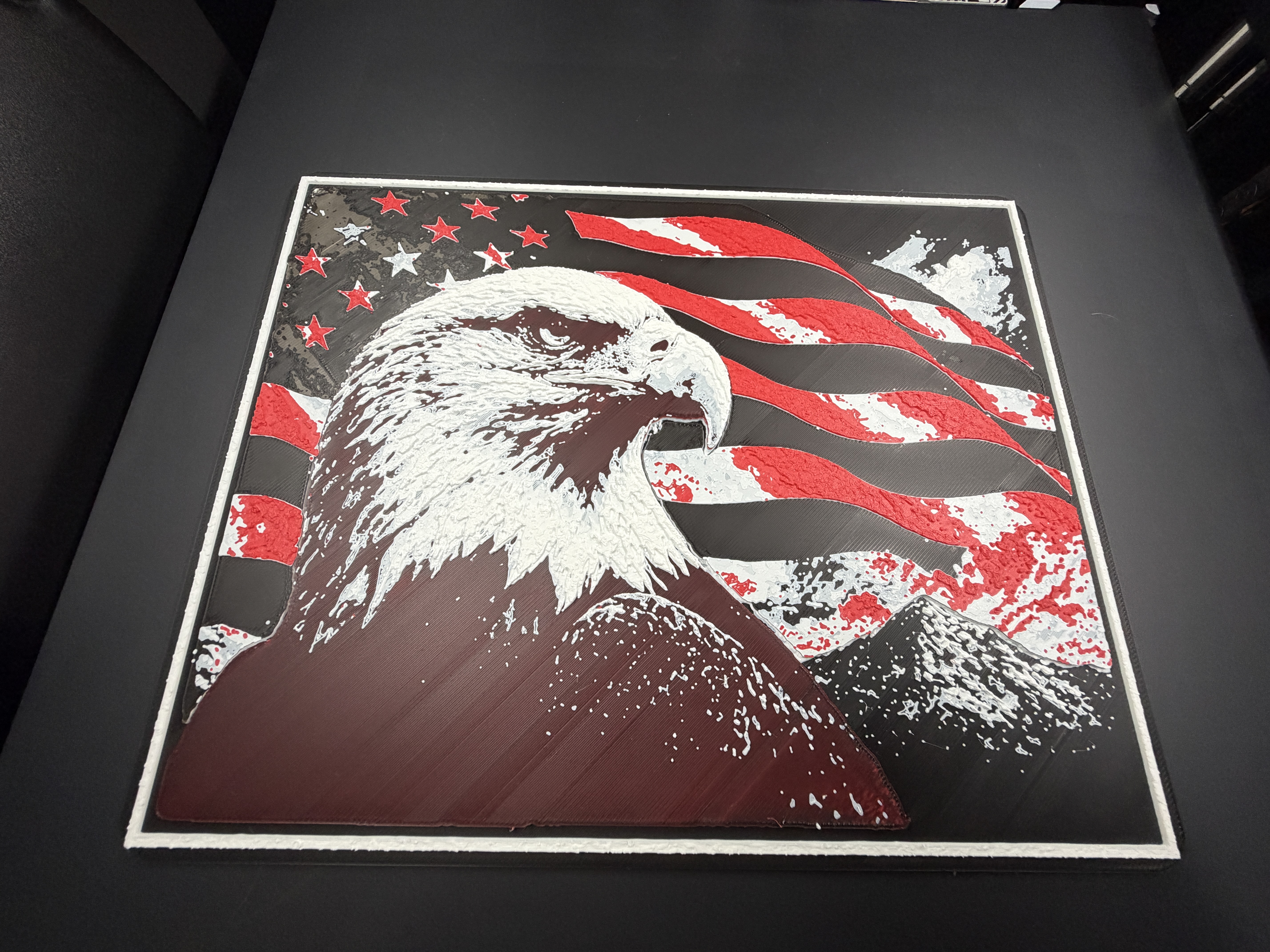Miniatura 3 do modelo 3D Bald Eagle Hueforge 3 Versions