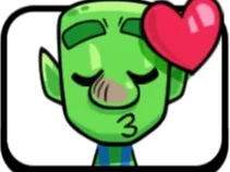Kiss Goblin Emote (Clash Royale)