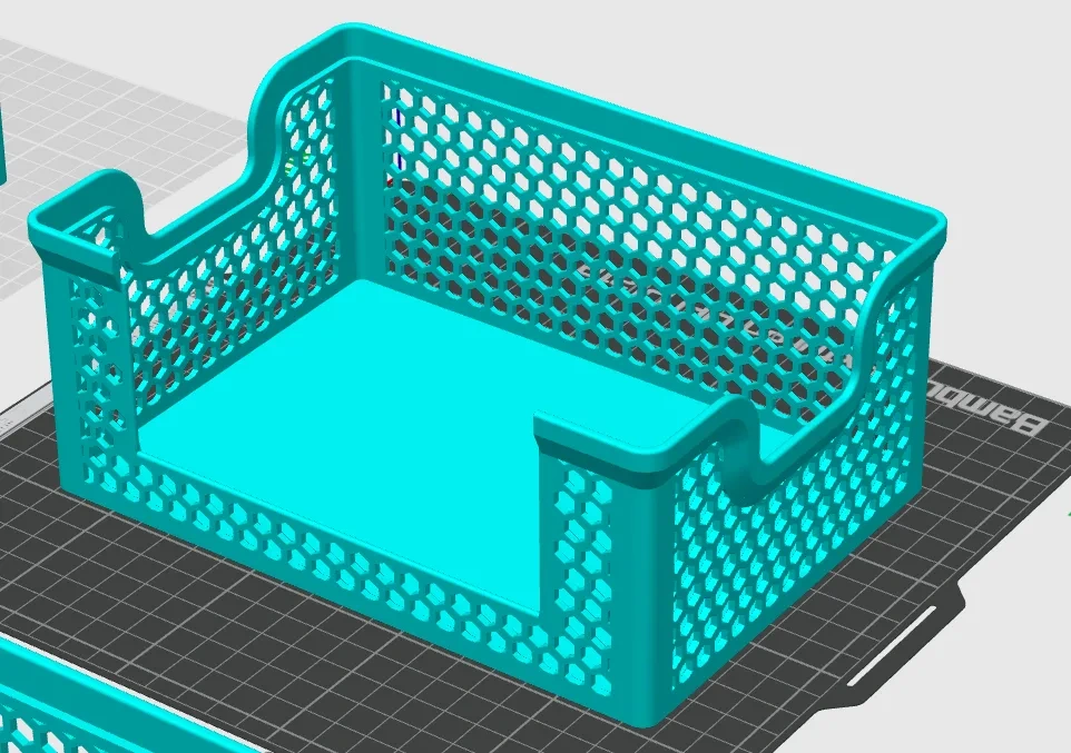 Miniatura 2 do modelo 3D 收纳篮 / 收纳盒 / 可叠加篮子 