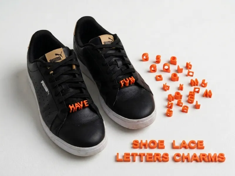Customizable Shoe Lace Letters Charms